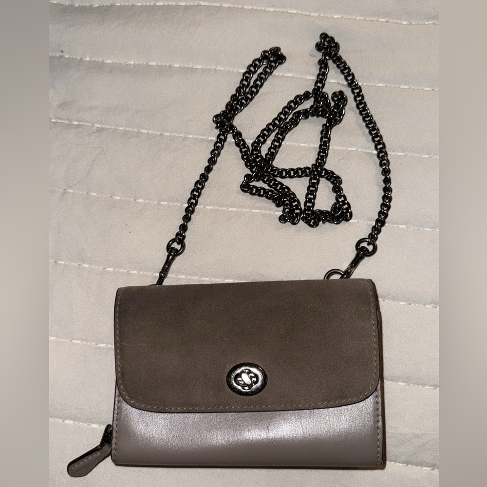 COACH Gray Crossbody Bag